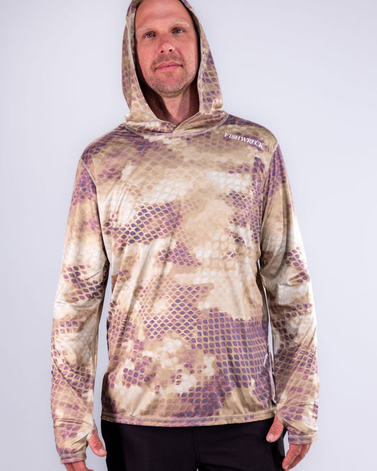 Performance Hooded Shirt - Camo Brown