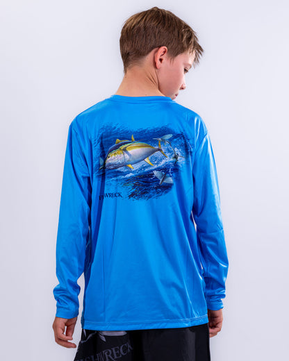 YOUTH Performance Shirt - TUNA Blue