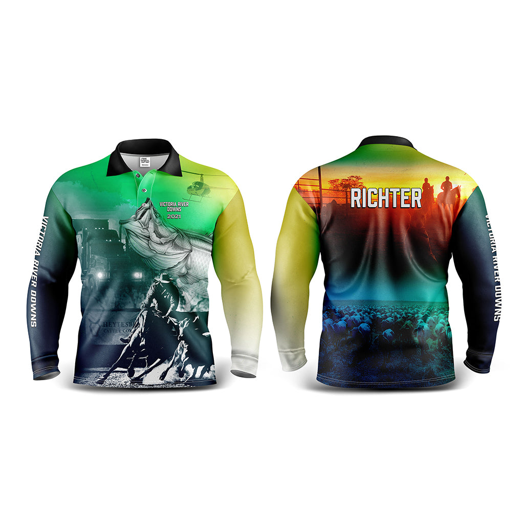 Victoria river downs custom fishing shirt.