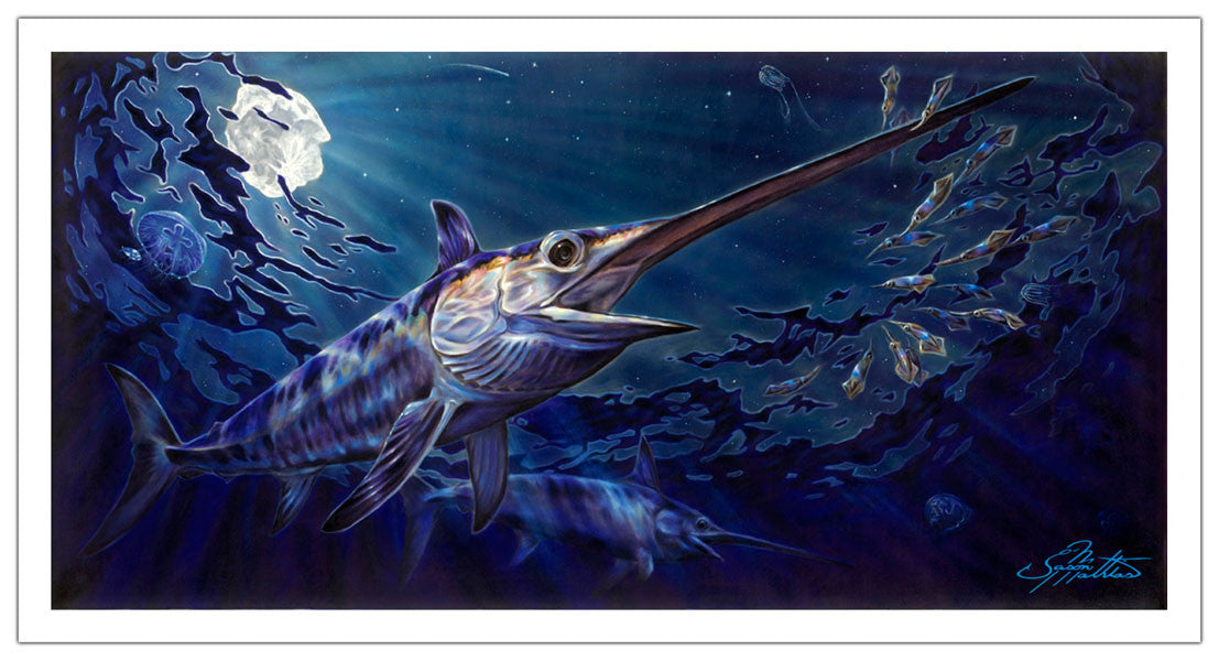Jason Mathias - Prince Of Darkness 1200mm x 600mm plus outside white boarder