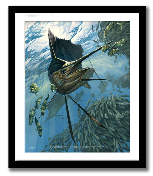 Craig Bertram Smith - Sails and Sardines, Measures 1200mm x 960mm plus outside white border