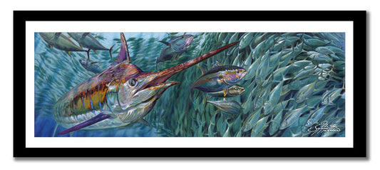 Jason Mathias - Sushi Roll, Measures 1200mm x 400mm plus outside white boarder