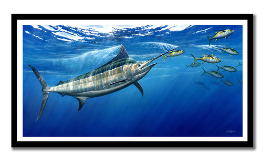 Craig Bertram Smith - Big Blue, Measures 1200mm x 611mm plus outside white border