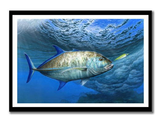 Craig Bertram Smith Electri Blue, Canvas Print Measures 795mm x 1200mm plus outside white border