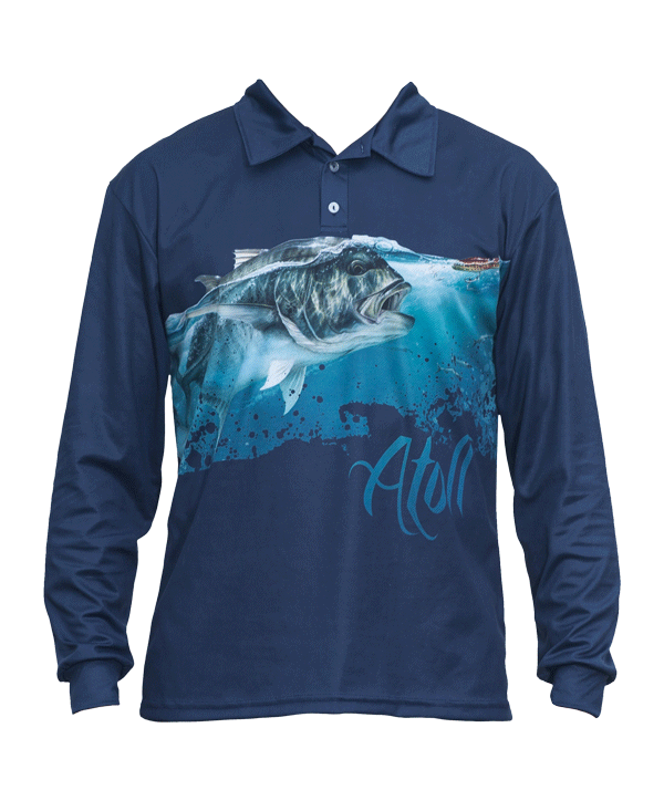 Atoll Blue GT Polo Fishing Shirt