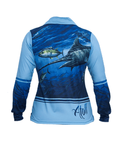 Atoll Ladies Marlin Polo Fishing Shirt