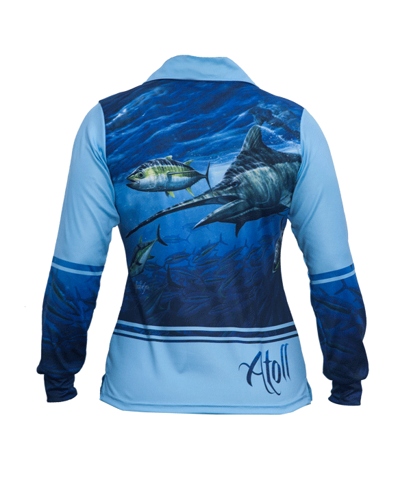 Atoll Ladies Marlin Polo Fishing Shirt