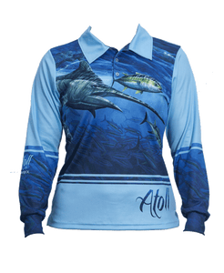 Atoll Ladies Marlin Polo Fishing Shirt