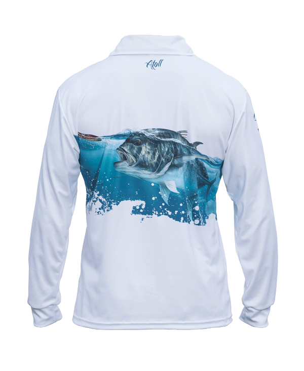 Atoll White GT Polo Fishing Shirt