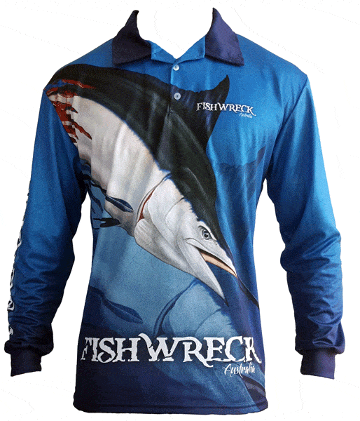 Marlin Blue Fishing Shirt
